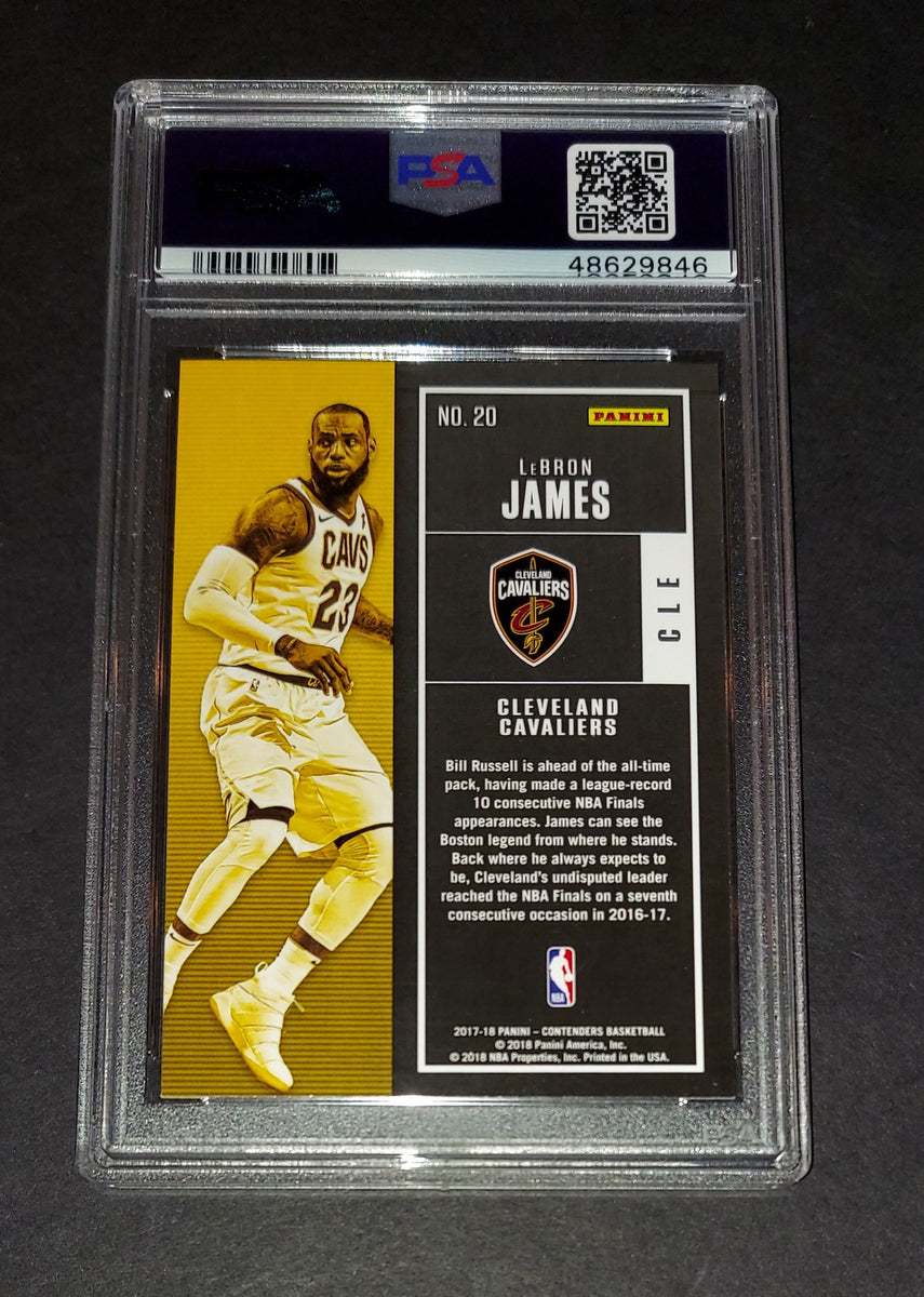 Lebron James - 2019 Panini Contenders Draft Picks #38 PSA MT 9 – CARDIACS  Sports & Memorabilia