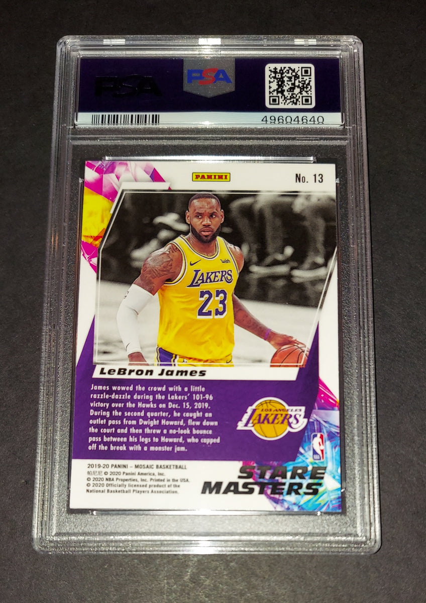 LeBron James 2019 Panini Mosaic Stare Masters Los Angeles Lakers