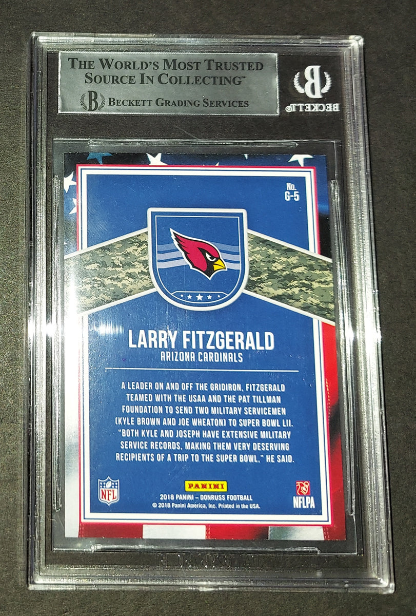 Larry Fitzgerald autographed slabbed card Beckett COA – AZ