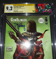 Todd McFarlane autographed Gunslinger Spawn 1 comic CGC slabbed and graded