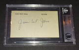 James Earl Jones autographed and slabbed index card Beckett COA