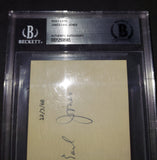 James Earl Jones autographed and slabbed index card Beckett COA