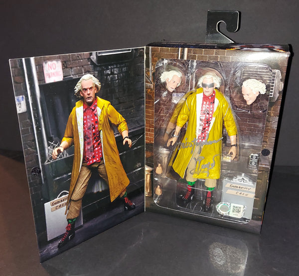 Christopher Lloyd autographed Neca SWAU COA