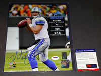 Matthew Stafford autographed 8x10 PSA/DNA COA