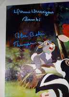 Donnie Dunagan and Peter Behn autographed Canvas COA