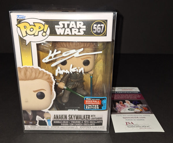 Hayden Christensen autographed Funko JSA COA