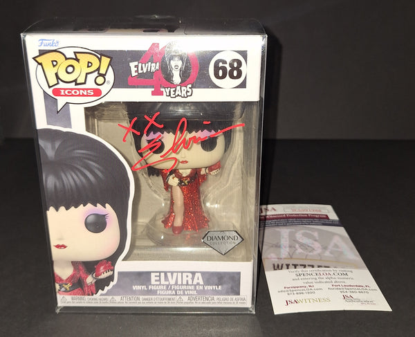 Cassandra Peterson Elvira autographed Funko JSA Witness COA