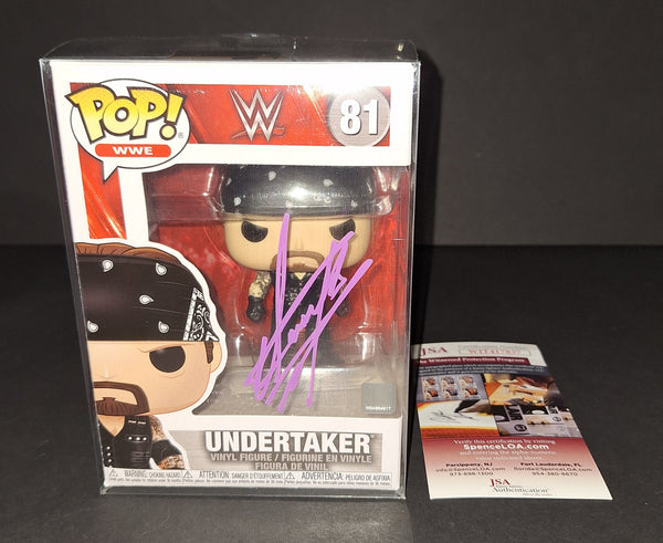 Undertaker autographed Funko JSA Witness COA