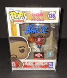 Magic Johnson autographed Funko Beckett Witness COA