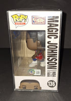 Magic Johnson autographed Funko Beckett Witness COA