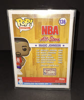 Magic Johnson autographed Funko Beckett Witness COA