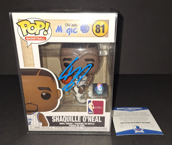 Shaquille O'Neal autographed Funko Beckett COA