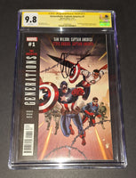 Chris Evans autographed and slabbed comic CGC 9.8