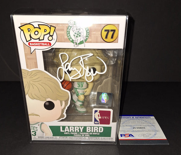 Larry Bird autographed Funko PSA COA