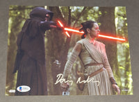 Daisy Ridley autographed 8x10 Beckett Witness COA