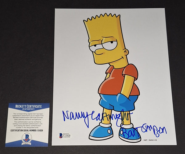 Nancy Cartwright autographed 8x10 Beckett COA