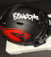 Budda Baker autographed Arizona Cardinals mini helmet Beckett Witness COA