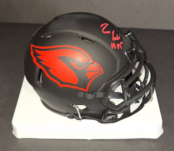 Zaven Collins autographed Arizona Cardinals mini helmet Beckett Witness COA