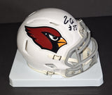 Zaven Collins autographed Arizona Cardinals mini helmet Beckett Witness COA