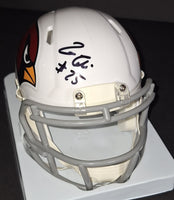 Zaven Collins autographed Arizona Cardinals mini helmet Beckett Witness COA