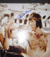 Chuck Norris autographed 11x14 Beckett Witness COA