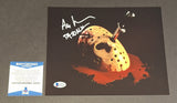 Ari Lehman autographed 8x10 Beckett Witness COA