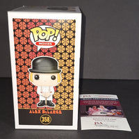 Malcolm McDowell autographed Funko JSA COA