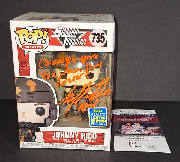 Casper Van Dien autographed Funko JSA COA