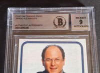 Jason Alexander autographed card Beckett COA