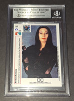 Anjelica Huston autographed card Beckett COA