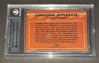 Christina Applegate autographed card Beckett COA