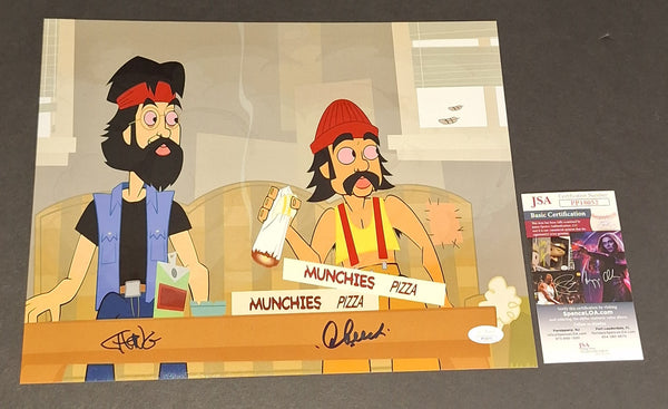 Cheech and Chong autographed 11x14 JSA COA