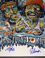 Cheech and Chong autographed 11x14 JSA COA