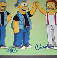 Cheech and Chong autographed 11x14 JSA COA