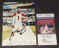 Kyler Murray autographed 5x7 JSA COA