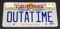 Claudia Wells autographed license plate Beckett COA