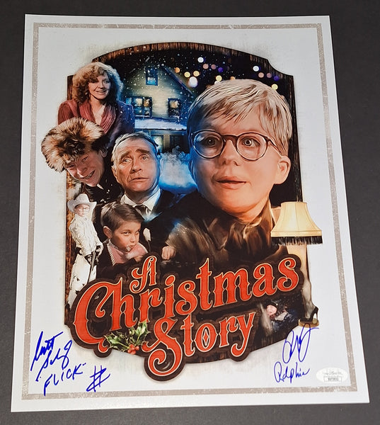 Peter Billingsley and Scott Schwartz autographed 11x14 JSA COA