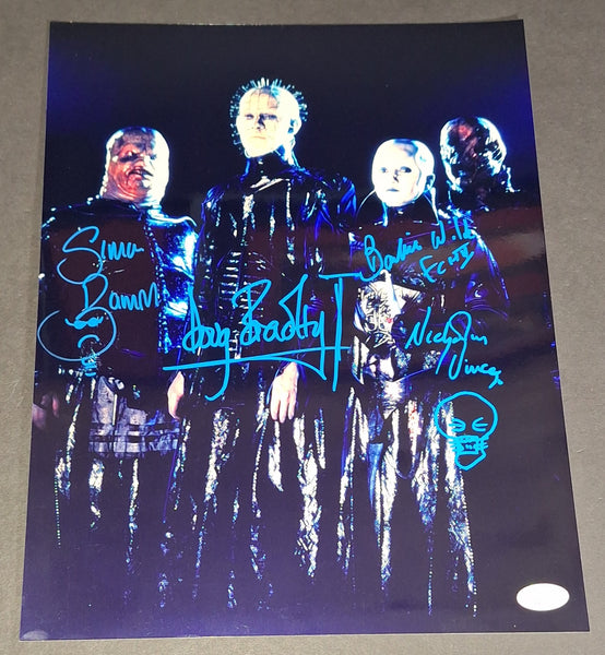 Pinhead and Cenobites autographed (X4) 11x14 JSA COA