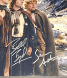 The Lord of The Rings autographed cast 11x14 Beckett COA