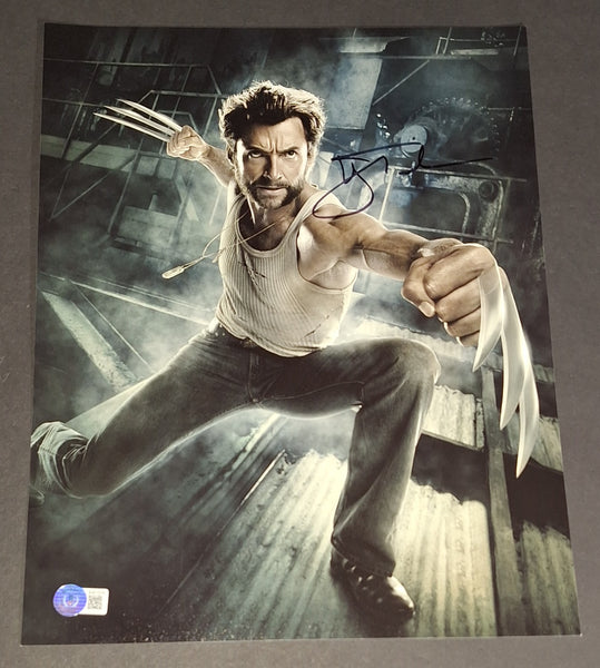 Hugh Jackman autographed 11x14 Beckett COA