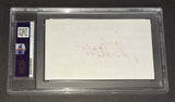 Wes Craven autographed Index Card PSA/DNA COA