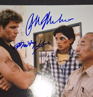 Ralph Macchio, William Zabka, and Martin Kove autographed 11x14 Beckett Witness COA