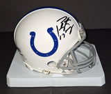 Peyton Manning autographed mini helmet Fanatics COA