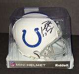 Peyton Manning autographed mini helmet Fanatics COA