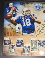 Peyton Manning autographed and framed 16x20 Fanatics COA