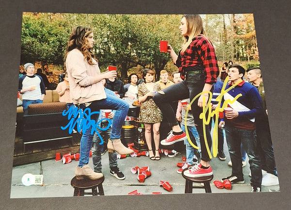 Mary Mouser and Peyton List autographed 11x14 Beckett COA