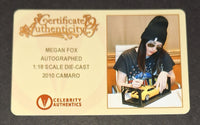 Megan Fox autographed Diecast 1:18 Camero SS Celebrity Authentics COA