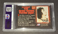 Tim Curry and Susan Sarandon autographed card PSA/DNA COA