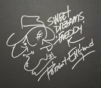 Robert Englund autographed and sketched 11x14 canvas JSA COA