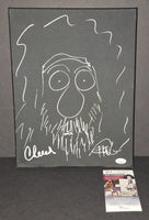 Cheech and Chong autographed and sketched 11x14 canvas JSA COA